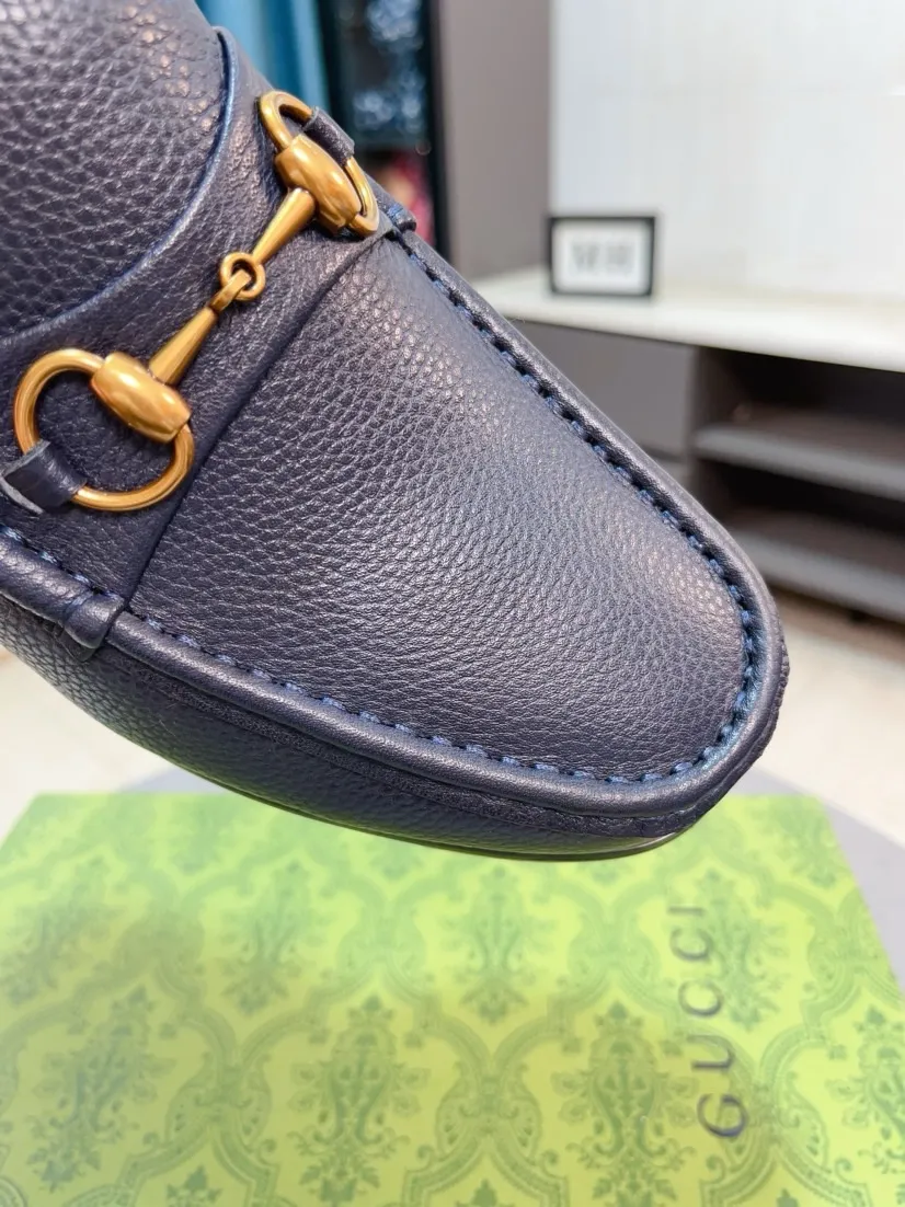 Men's Men's Shoes💰560🌹🌹[GUCCI] Gucci leather shoes are the most popular classic. Synchronized with the official website, the upper is made of Italian first-layer cowhide ➕cowhide lining, with unique brand and unique craftsmanship. Highlighting the hot style of the new year. Stop hesitating, stop wandering, get it now. Number: 38--44